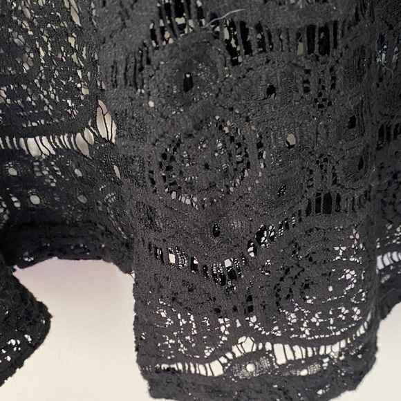 Elegant Black Lace Cardigan - Picture 4 of 5